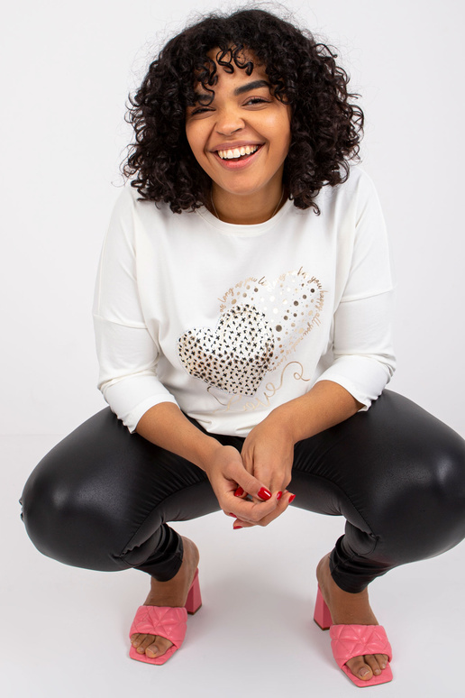 Ecru pluss suuruses pluus Edith...