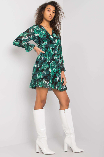 Naiste roheline kleit vööga...