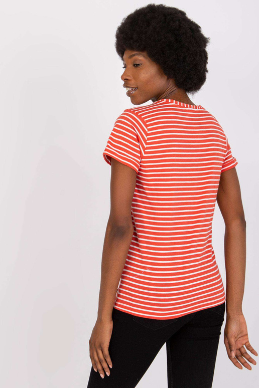 Oranž naiste T-särk puuvillast STITCH... Oranž naiste T-särk puuvillast STITCH...