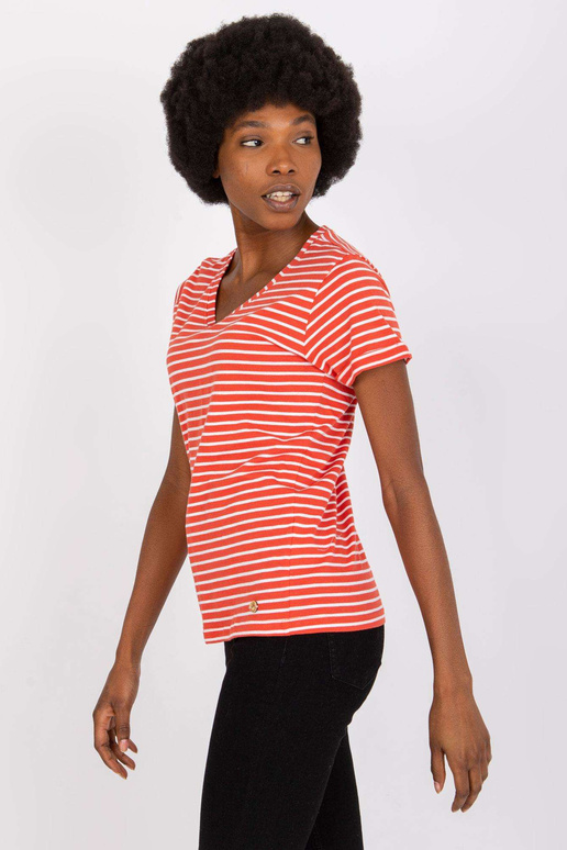 Oranž naiste T-särk puuvillast STITCH... Oranž naiste T-särk puuvillast STITCH...