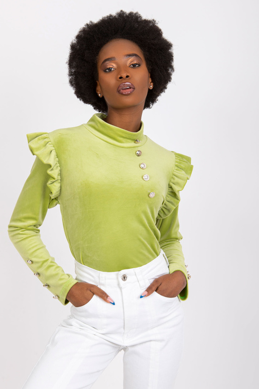 Capri õlgadel laimi veluur pluus...