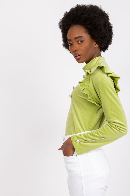 Capri õlgadel laimi veluur pluus...