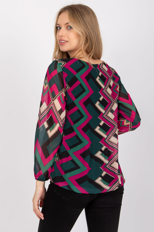 Roheline/lilla Virginia vabaaja pluus