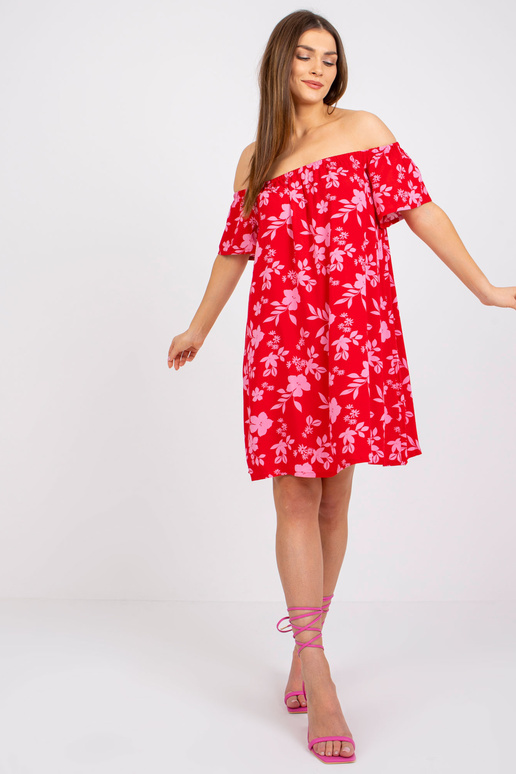 Punane minikleit lilledega Amaya...