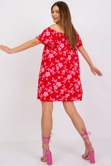 Punane minikleit lilledega... 2