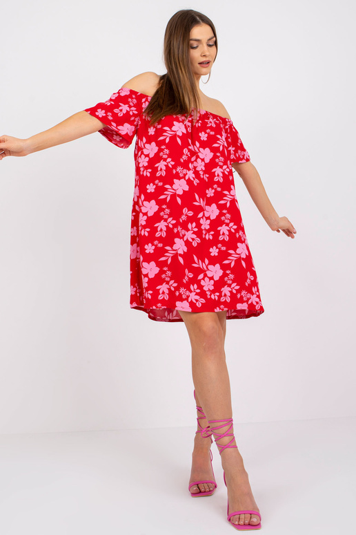 Punane minikleit lilledega Amaya...