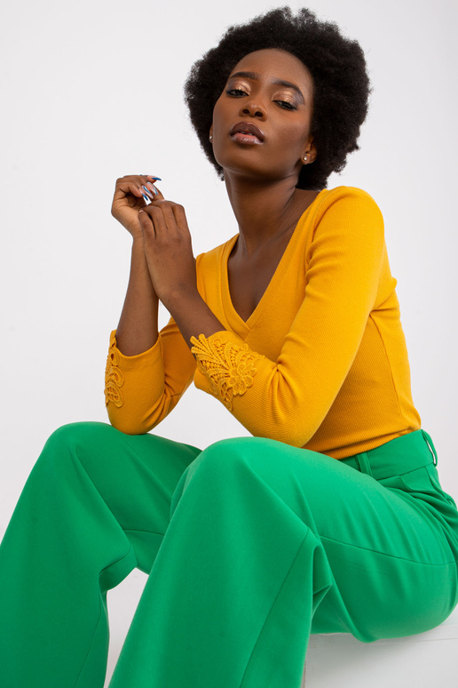 Heleoranži triibuline pluus Alissia...