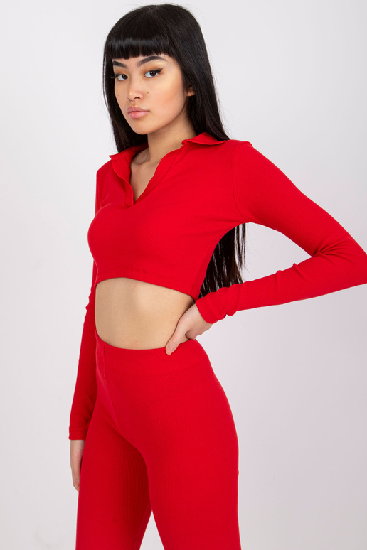 Punane lühike triibuga pluus Flores...