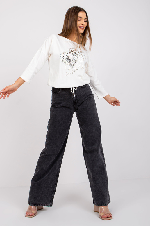 Ekrüpuuvillane pluus Elizabeth RUE PARIS