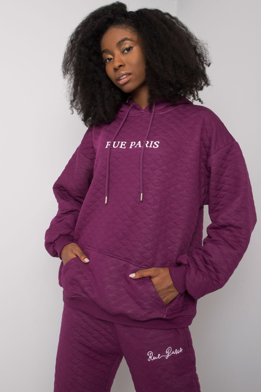 Lilla tikitud dressipluus Hanna RUE...