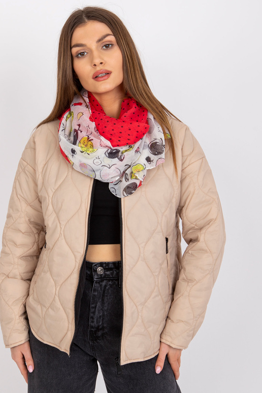 Valge-punane prindiga sall