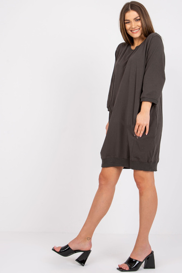 Khaki lahtine kleit Salou