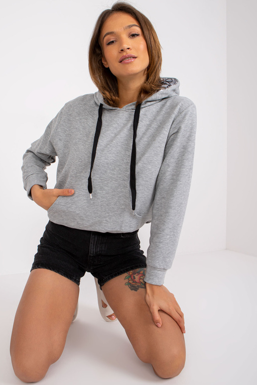 Hall melanž dressipluus kapuutsiga...