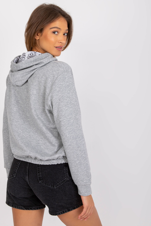 Hall melanž dressipluus kapuutsiga...