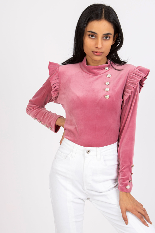 Roosa veluurpluus naistele Capri