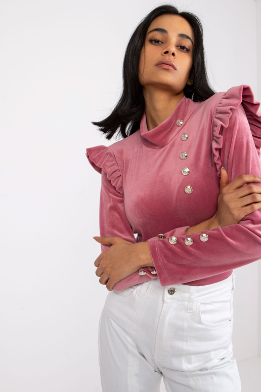 Roosa veluurpluus naistele Capri