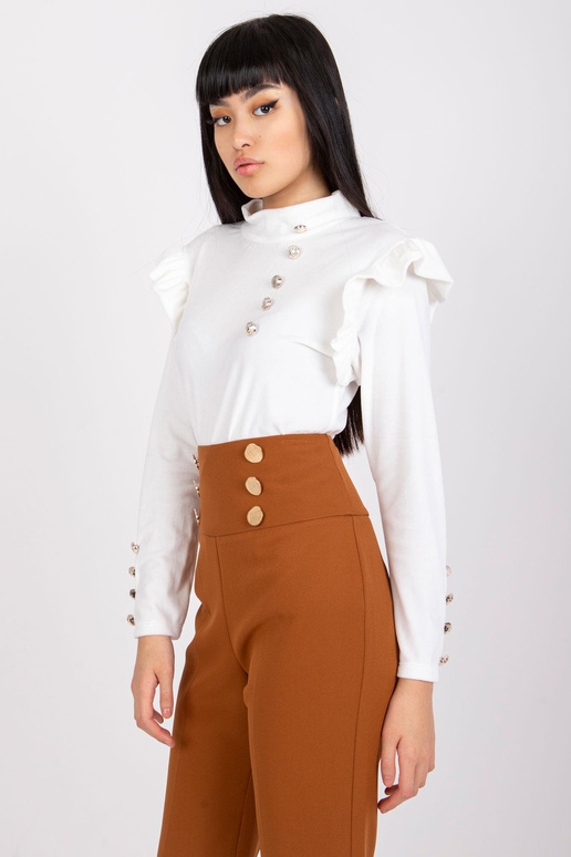 Valge naiste veluurpluus Capri