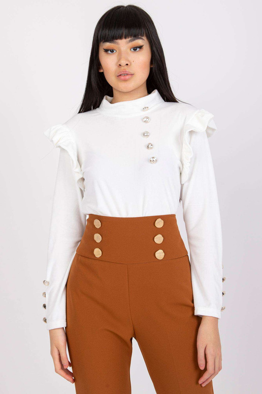 Valge naiste veluurpluus Capri