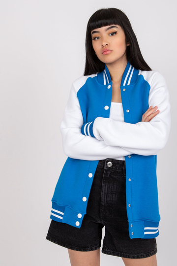 Tumesinine ja valge bomber...