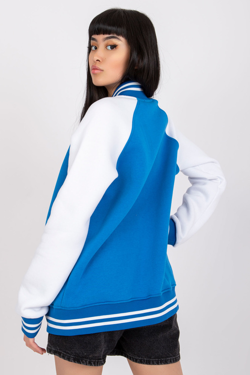 Tumesinine ja valge bomber...