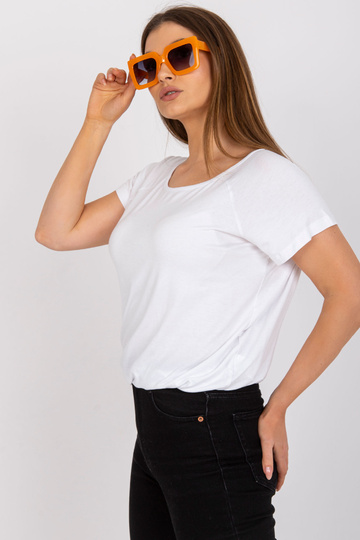 Valge Basic lühikeste...