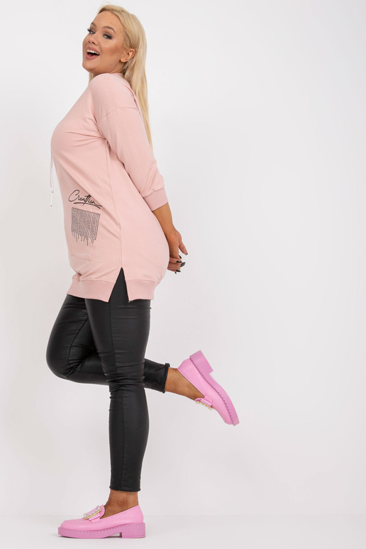 Määrdunud roosa puuvillane tuunika...