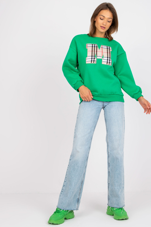 Roheline puuvillane dressipluus Elise