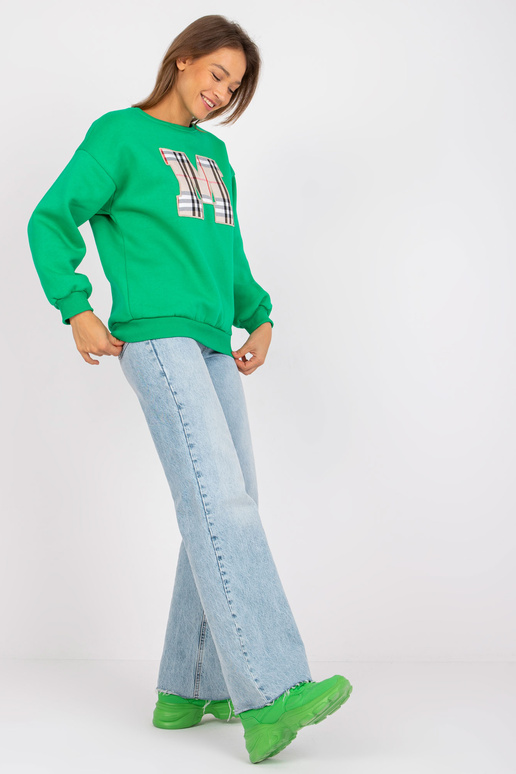 Roheline puuvillane dressipluus Elise