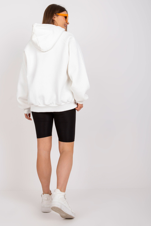 Ecru kapuutsiga dressipluus Cotton Peggy