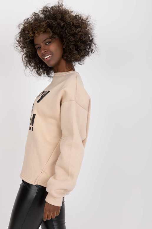 Beež Oversize dressipluus, kapuutsita...