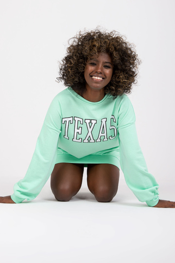 Piparmündi pikk dressipluus...