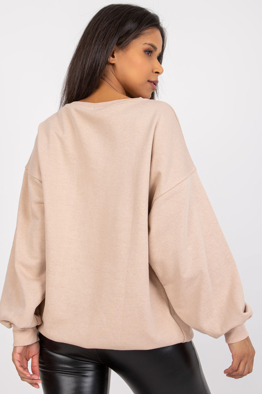 Beež naiste dressipluus Damiette kirjaga