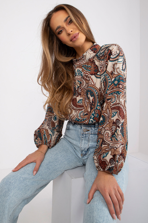 Beež Mia trükistega pluus