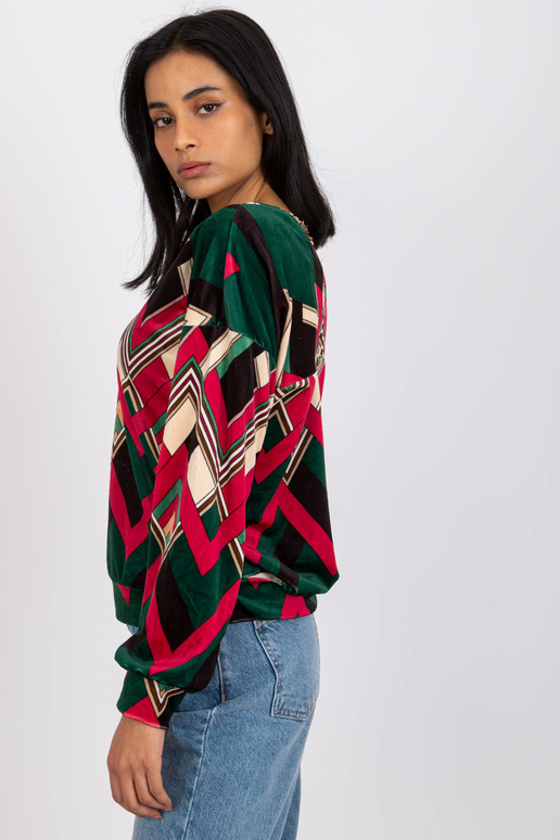 Roheline ja roosa Emma pluus