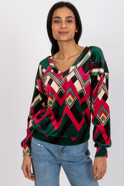 Roheline ja roosa Emma pluus