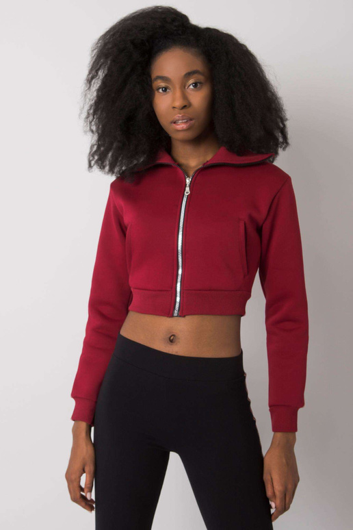 Burgundia lühike kampsun dressipluus...