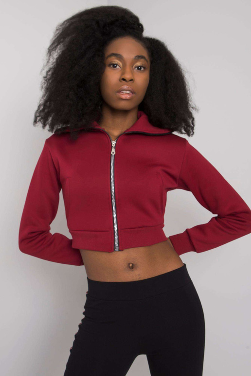 Burgundia lühike kampsun dressipluus...