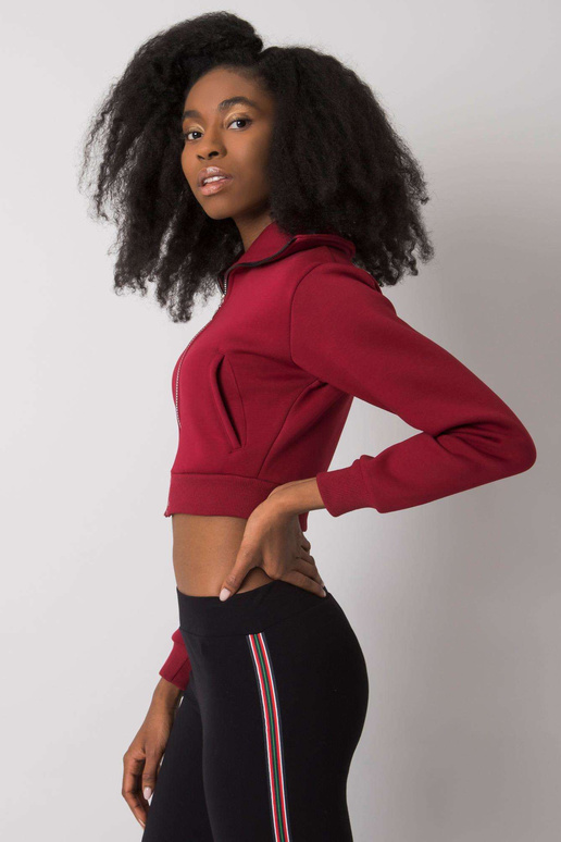 Burgundia lühike kampsun dressipluus...