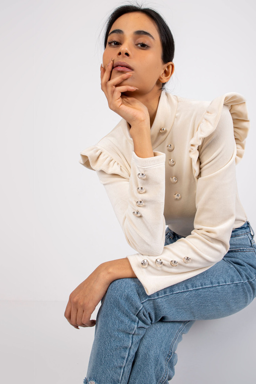 Beež veluurpluus dekoratiivse Capri...