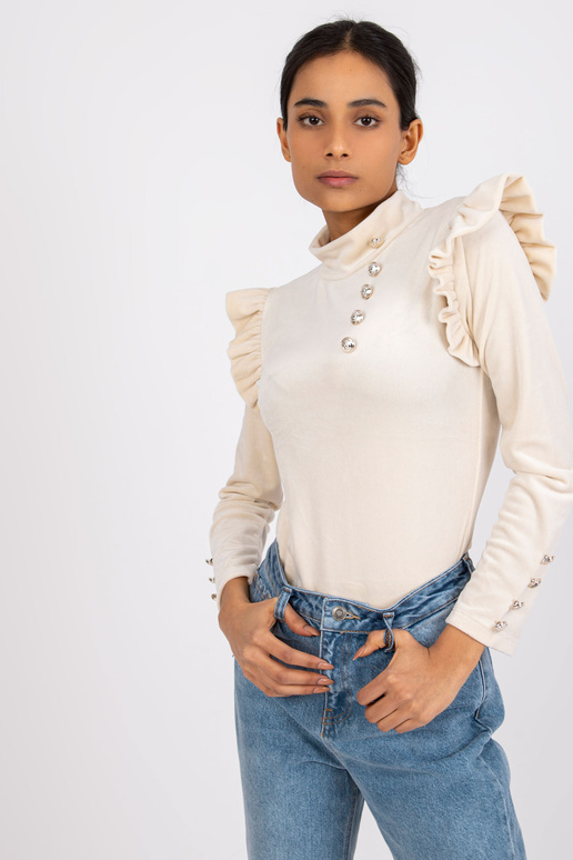 Beež veluurpluus dekoratiivse Capri...