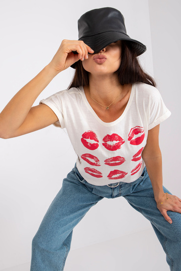 Ecru naiste T-särk trükiga... 2