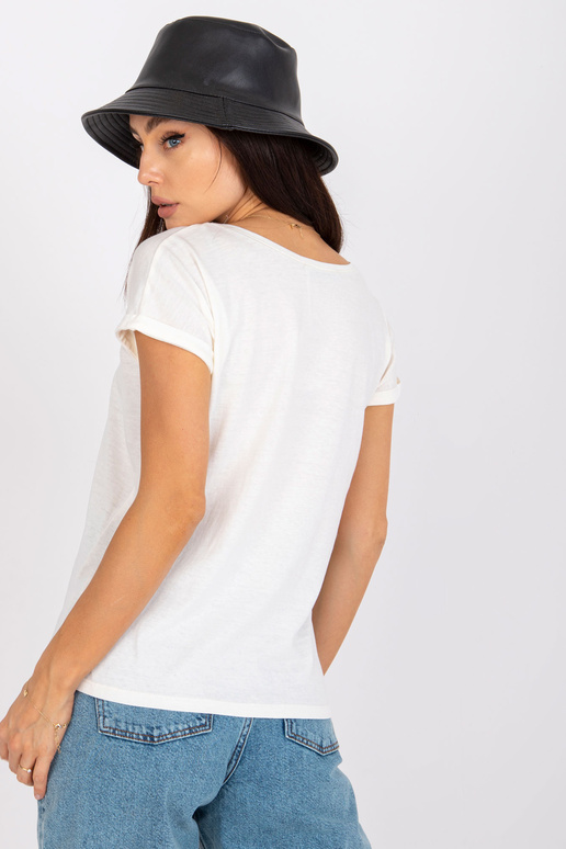 Ecru naiste T-särk trükiga Malvina... Ecru naiste T-särk trükiga Malvina...