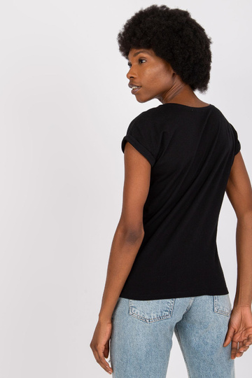 Must naiste t-särk trükiga...