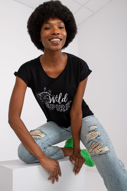 Must naiste t-särk trükiga Cabrera...