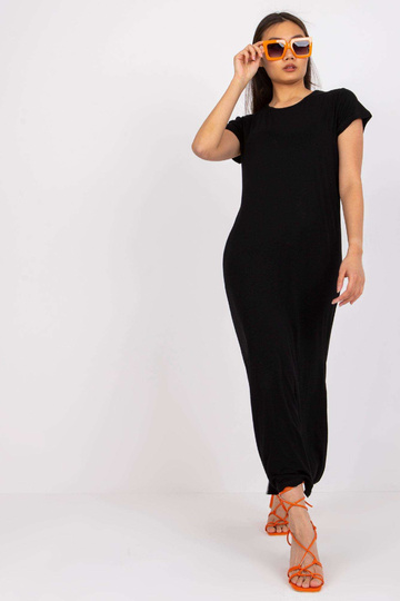 Must lõhikutega kleit Liliane