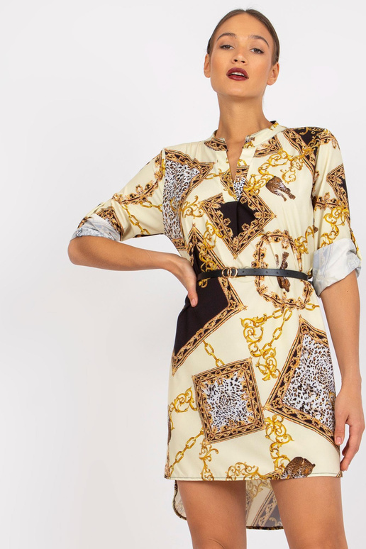 Kollane minikleit Dolorese trükiga