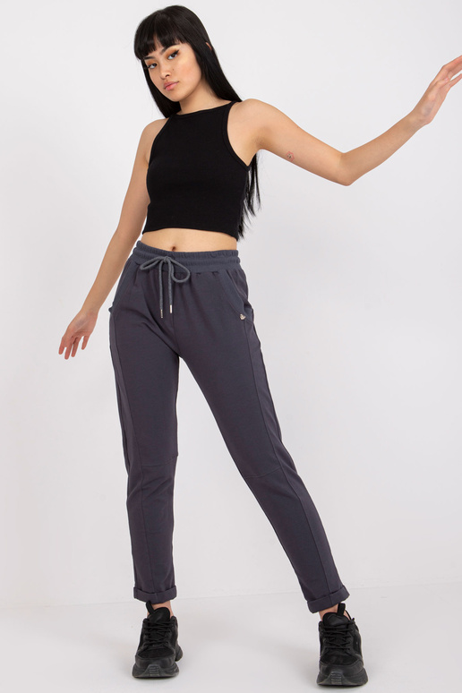 Grafiitpuuvillast naiste dressipüksid