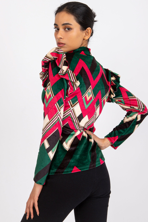 Annabeli rohelise ja roosa mustriga...