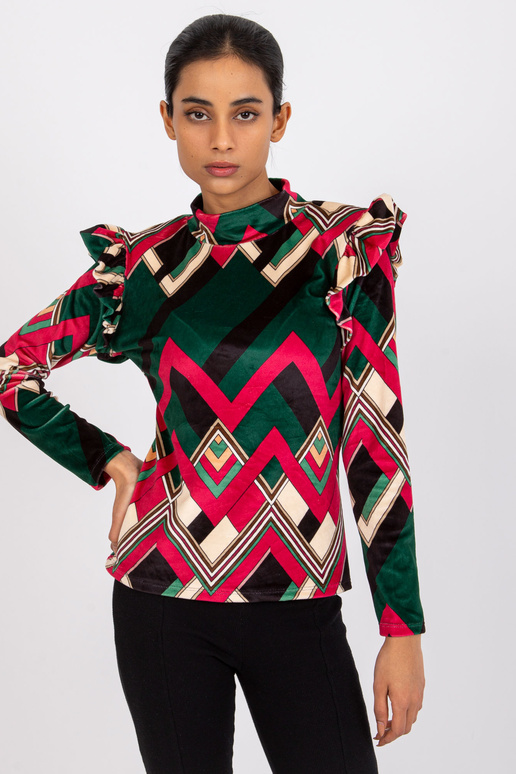 Annabeli rohelise ja roosa mustriga...