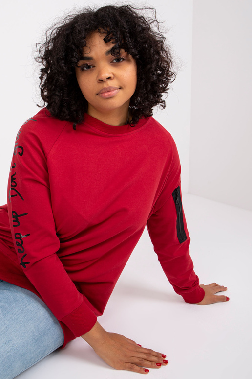 Burgundia dressipluusi pluss suuruses...